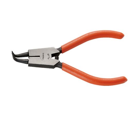 トラスコ中山 スナップリングプライヤー　軸用　Φ1.0　曲爪63型 63-1B 1丁