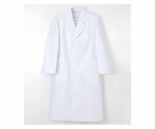 ナガイレーベン 男子シングル診察衣 ホワイト S HK11 1枚