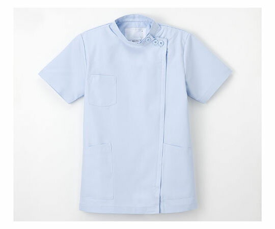 ナガイレーベン 女子横掛半袖 ブルー S KES5172 1枚