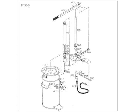 トラスコ中山 ハンドルブリケーターFTK-70用 ピストンロッド FTK0051 1個