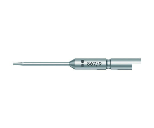 Wera 867/9C　トルクスビット　TX1X44 135220 1本●トルクス?ねじ専用ビットです。●電子部品などの組み立て作業に適しています。●適合メーカー：日東工器（デルボ）など。●刃先：T1●全長（mm）：44●シャンク径：4mm半月（ハーフムーン）●真空熱処理済●防錆処理済み●原産国：チェコ●コード番号：437-1470
