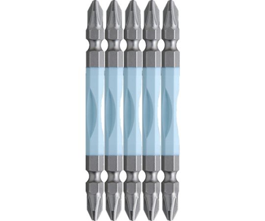 アネックスツール ドライバービット（トーションタイプ） 刃先+2×全長85mm （カラー5本入） ACTP5-2085 1パック(5本入)