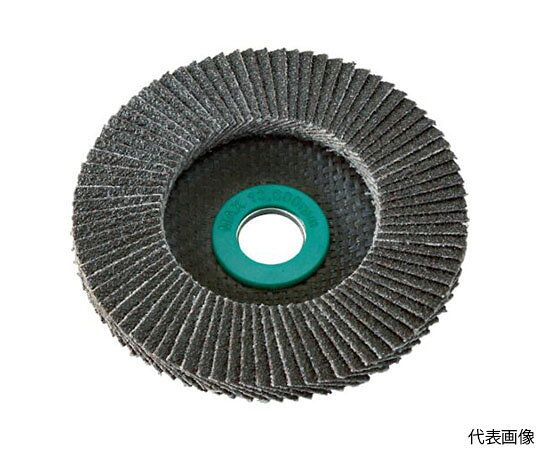 トラスコ中山 GPトップ　ジルコニア　Φ125　#40　（5枚入） TGP12522-Z-40 1箱(5枚入)●粒度バリエーションが豊富で荒仕上げから、仕上げ研磨までこなす万能タイプです。●空冷作用のため、熱によるワークのひずみや、焼けがほとんどありません。●ステンレスなどの高硬度材の研磨。●粒度（#）：40●砥材：ジルコニア●外径（mm）：125●羽根長さ（mm）：20●穴径（mm）：22●最高使用回転数（rpm）：11000●羽根枚数（枚）：80●使用角度：15〜30°●最高使用周速度：TGP10015：72m/s（4300m/min）：TGP12522：72m/s（4300m/min）：TGP18022：80m/s（4800m/min）●原産国：日本●コード番号：409-8293