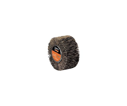 トラスコ中山 スピンネジ式フラップホイール　外径50　（5個入）　#180　180# SF-5025 180 1箱(5個入)●軸がねじ込みになり、着脱がワンタッチでできます。●チャックに軸を取り付けたまま、取り替えることができます。●別売のスピン軸を使うことで軸長が標準長さ（40mm）と深穴用（100mm）の軸を取り替えて作業ができます。●サビ落とし、バリ取り、ブレージング。●円筒形内部、コーナー部などの研磨。●使用工具：ストレートグラインダー・電気ドリル・ボール盤・充電インパクトドライバー（六角軸使用時）●粒度（#）：180●外径（mm）：50●幅（mm）：25●羽根枚数（枚）：約114●最高使用回転数（rpm）：18000●シャフト交換式●適用スピン軸：SS-6040、SS-6100●注意：作業時は必ず安全帽、安全メガネ等の保護具をご着用ください。●最高使用回転数以下でご使用ください。●スピン軸は別売です。●原産国：日本●コード番号：275-8512