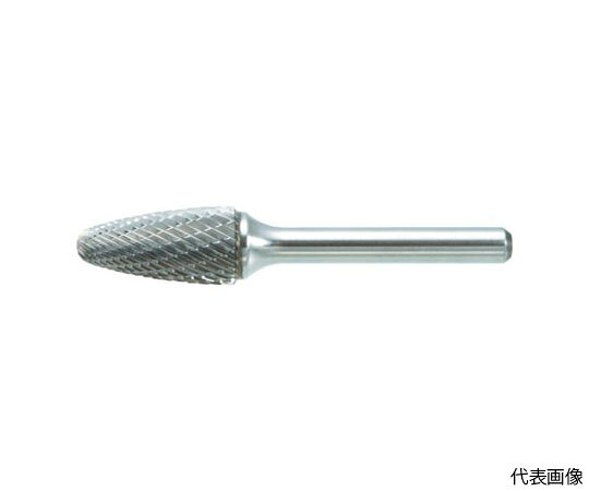 トラスコ中山 超硬バー　砲弾型　Φ16X刃長25X軸6　シングルカット TB3C160S 1本