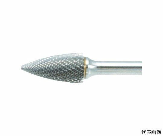 トラスコ中山 超硬バー　トンガリ型　Φ6X刃長12.7X軸6　ロング　シングル TB4C060SL150 1本