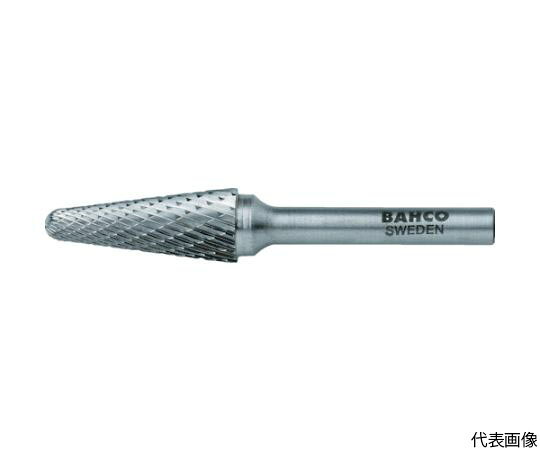 バーコ 超硬バー 砲弾 ダブルカット 刃径12×刃長30mm BAHL1230M06X 1本●硬度HRC67までの材料の切削が可能です。●ヘッド部硬度はおよそ1500HVです。●ルーターを使用した材料の切削加工。●形状：砲弾型（ダブルカット）●刃径（mm）：12●刃長（mm）：30●軸径（mm）：6●タイプ：ロー付●最高使用回転数（rpm）：25000●全長（mm）：70●刃先形状：ダブルカット●材質／仕上：タングステンカーバイト●注意：作業時は必ず安全帽、安全メガネなどの保護具をご着用ください。●最高使用回転数は推奨値です。●原産国：スウェーデン●コード番号：413-5776