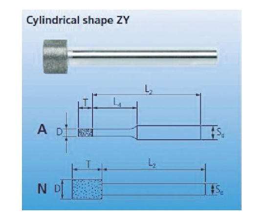 フェアッド ダイヤモンドインターナルバー　3mm軸　120　刃径1.0mm DZY-A1.0-257890 1本