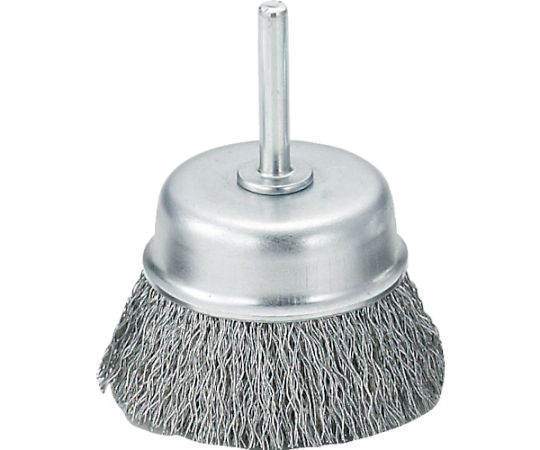 トラスコ中山 軸付カップブラシ　φ65X軸6　ステンレス線　線径0.3 TB-6633 1個