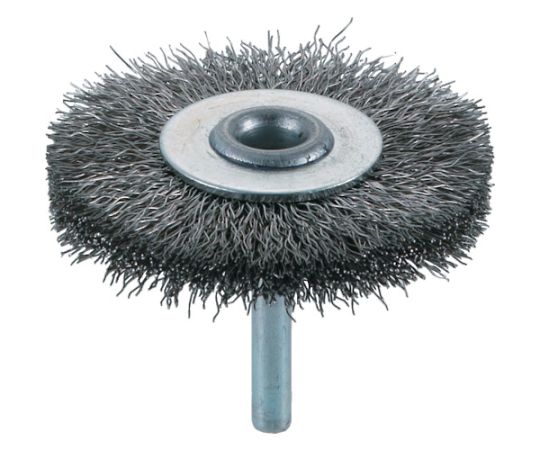 トラスコ中山 軸付ホイールブラシ　φ65X軸6　ステンレス線　線径0.3 TB-6233 1個