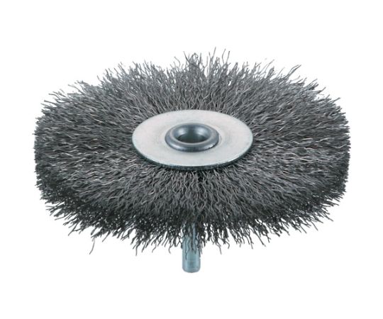 トラスコ中山 軸付ホイールブラシ　φ100X軸6　ステンレス線　線径0.3 TB-6253 1個