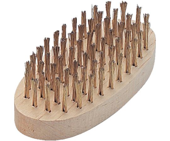 トラスコ中山 小判6行ブラシ　ゴールメッキ線 TB-5015 1本