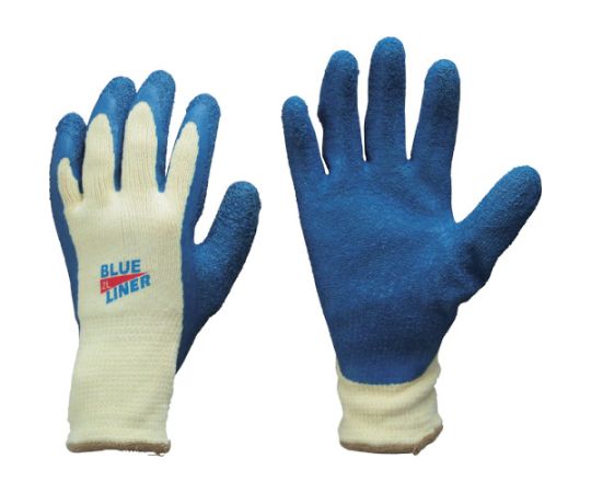 東和コーポレーション 天然ゴム背抜き手袋　ブルーライナー　LL 300-2L 1双