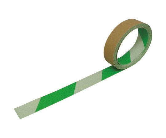日本レヂボン 蛍光ノンスリップ ゼブラタイプ 安全ゾーン 幅25mm×長さ3m×厚さ0.85mm NSP-253-FLZ-GW 1巻