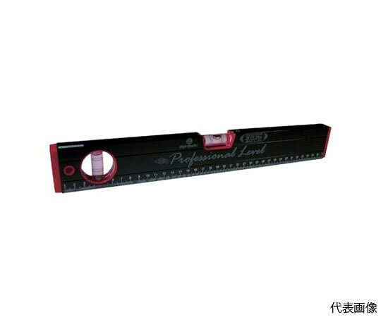 アカツキ製作所 マグネット付　箱型アルミレベル（黒×赤） RB-270M900MM 1個