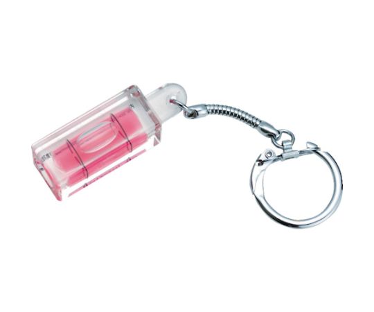 エビス（水平器） キーホルダーレベル　レッド ED-KEYR 1個
