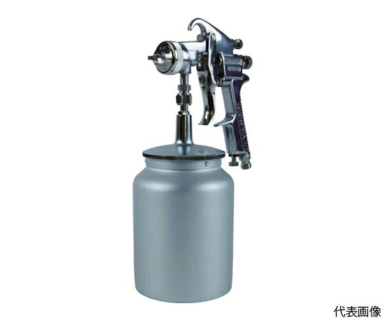 トラスコ中山 スプレーガン吸上式　ノズル径Φ1.8　1Lカップ付セット TSG-508S-18S 1セット●すぐに使えるガン・カップのセットタイプです。●ガン手元圧力0.2MPaと中低圧で、飛散が少なく塗着効率が大きい仕様です。●ノズル・キャップにはボール・コーン加工方式を採用し安定した吹き付けパターンです。●少量、中量塗装で色替えの頻度も比較的少ない塗量にご使用ください。●ノズルは高精度な日本製を使用しています。●ガンは接液部がステンレスですので水性塗料にも対応します。●自動車（塗装）、金属塗装、木工、プラスチック塗装、食品産業など。●ノズル径（mm）：1.8●所要圧縮機（kW）：0.75〜1.5●空気使用量（L/min）：220●パターン開き（mm）：250●霧化段階：高微粒●エア取付口：G1/4●カップ取付口：G1/4●カップ容量（cc）：1000●塗料供給方式：吸上式●吸上式●材質／仕上：本体／アルミダイカスト、接液部／ステンレス（SUS304）、カップ／アルミダイカスト●セット内容／付属品：ガンTSG-508S-14、カップSC-10●原産国：中国●コード番号：479-2050
