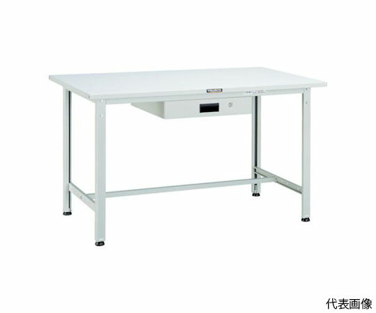 トラスコ中山 SAE型作業台　900X600XH740　薄型1段引出付　W色 SAE-0960UDK1 W 1台