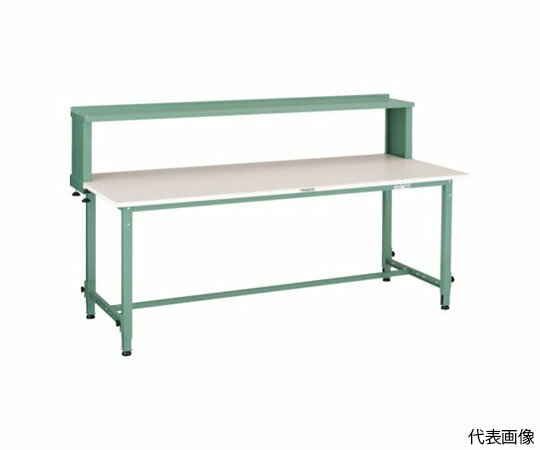 トラスコ中山 RAEM型高さ調節作業台　1800X900　上棚付 RAEM-1809YURB 1台