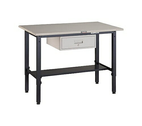 トラスコ中山 AWMS型高さ調節作業台 1200X750XH740 1段引出付 AWMS1275F1 1セット