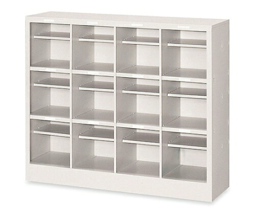 テラモト シューズロッカー オープンタイプ NPS24(中棚付) OT-497-124-0 1個