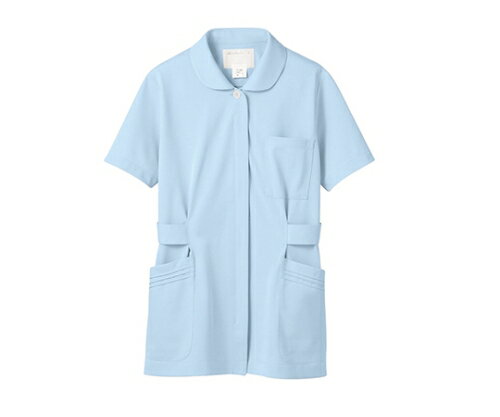 住商モンブラン ナースジャケット 半袖 サックス 73-1466 3L 1枚