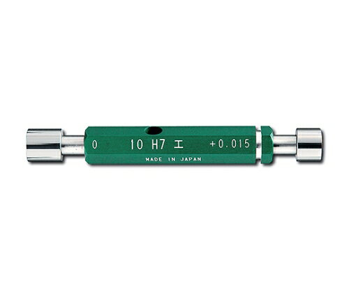 新潟精機（SK） 超硬限界栓ゲージ　H7　φ11 TLP11-H7 1セット●穴と軸のはめ合いの互換性を得るために最大許容寸法および最小許容寸法を基準とした 外側形体を持つ一対のゲージ●耐磨耗性に優れ、寿命が鋼の約20 倍〜 30 倍は長持ちするので経済的です。●熱膨張係数が小さい(鋼の1／2、5 × 10-6／K)ので温度による影響が少ないです。●高硬度のため、表面にキズがつく心配がありません。●ゲージ管理が容易です。(ゲージの定期検査の間隔が長くなるので経済的です。)●耐久性抜群！熱膨張に強く、経済性の良い超硬合金製栓ゲージです。●材質：ゲージ部：超硬合金・シャンク部：アルミ●規格：φ11●穴径の検査●本体質量：58g●コード番号：00396011