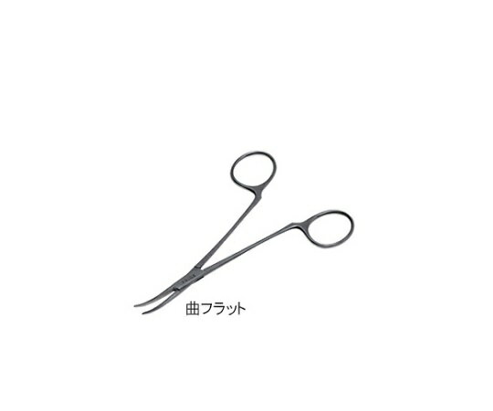 日本フリッツメディコ 毛抜き鉗子 12.5cm 曲フラット F052-0785F 1個