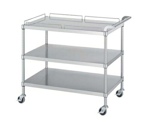 アズワン ステンレスワゴン M12型(棚3段仕様)M12-9045 2229320 1個