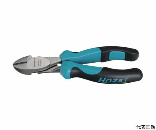 HAZET 強力ニッパ（エルゴノミックハンドル） 1802M-22 1丁●ヘビーデューティーモデルです。●人間工学に基づいた掴みやすさ、力のかけ易さに優れたニッパです。●金属に接する強化樹脂（青）と手に接するソフト樹脂（黒）によりより安全で確実な作業をサポートします。●全長（mm）：180●切断能力（mm）ピアノ線：φ2.5●切断能力（mm）鉄線：φ3.5●強力刃●材質／仕上：クロムバナジウム鋼（Cr-V）●原産国：ドイツ●コード番号：584-3952