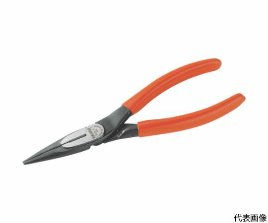 バーコ ロングノーズラジオペンチ 切断能力：鉄線Φ2.0mm、銅線Φ2.0mm、硬線Φ1.50mm 2430D-200 1丁