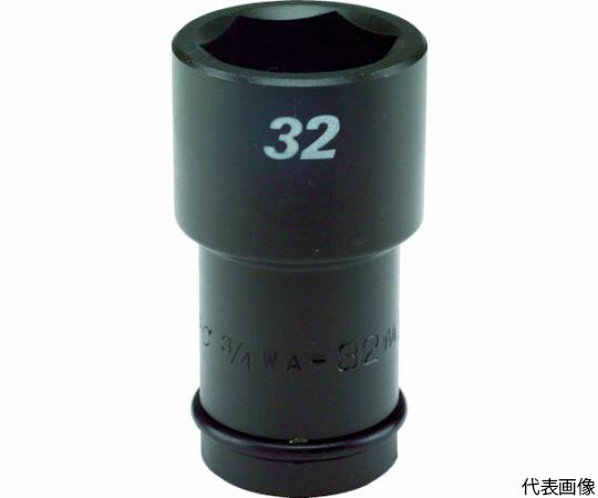 フラッシュツール インパクト　セミロング　ソケット　差込角19mm　対辺36mm 3/4WA-36 1個