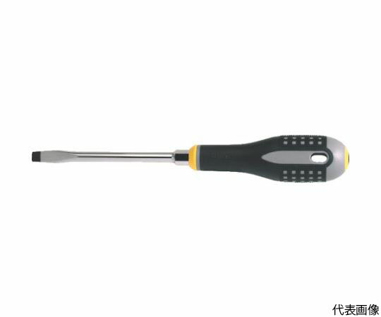 バーコ グリップドライバー エルゴドライバー -1.6×8.0 軸長175×全長297mm BE-8260 1本●人間工学に基づいた手に優しいエラストマー付エルゴハンドルです。●ハンドル両端部に色あせしないカラーコーティングを施しています。●刃先：（-）1.6×8.0●軸長（mm）：175●全長（mm）：297●全身焼入●ブラックポイント加工●材質／仕上：軸／工具鋼、グリップ／プラスチック、ゴム●原産国：スペイン●コード番号：498-0859