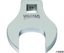 WILLIAMS 3/8ドライブ　クローフットレンチ　15mm JHW10765 1個●6角、12角のボルト・ナットに素早くアクセスできます。●狭い場所でも使いやすいです。●技術者向け。●メンテナンス業者。●対辺寸法（mm）：15●差込角（mm）：9.5●厚さ（mm）：6.35●全長（mm）：44●対辺（mm）：15●材質／仕上：特殊工具鋼●原産国：台湾●コード番号：757-3600