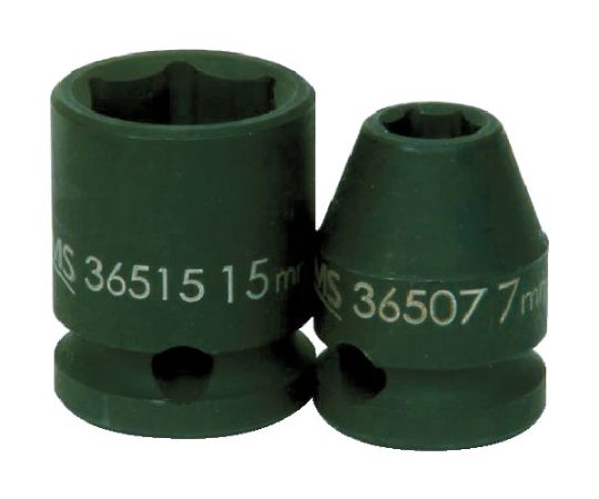 WILLIAMS インパクト用ソケット ショート 3/8 6角 対辺寸法7×全長25mm JHW36507 1個