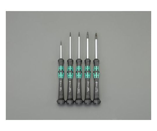 エスコ [Hexagon]ドライバー（精密用）　5本組/インチサイズ EA550MF-120 1セット