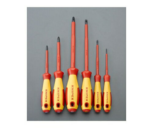 KNIPEX 6本組[+-]ドライバー(絶縁) EA560KB 1組