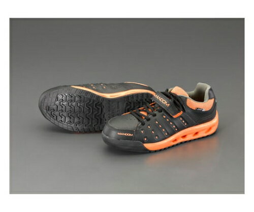 エスコ プロスニーカー(黒) 27.0cm EA998RY-27A 1足