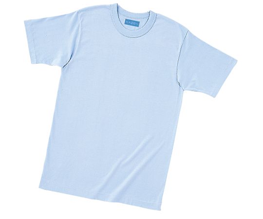 KAZEN Tシャツ　サックス　L 233-02 L 1枚●優良な綿繊維を使用したCOTTON　USAのTシャツ素材。●ソフトな肌触りです。●ニット素材：生地/天竺●素材：綿100％