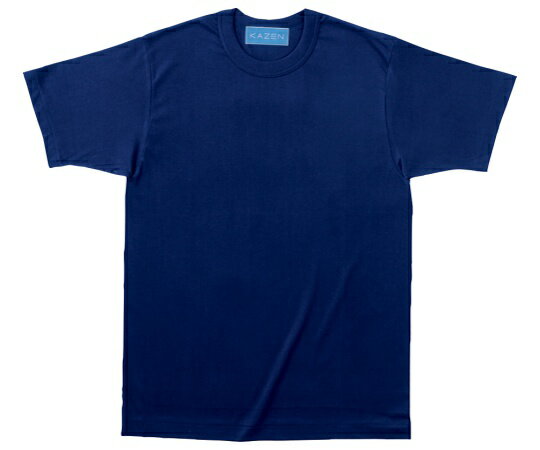 KAZEN Tシャツ　ネイビー　S 233-25 S 1枚