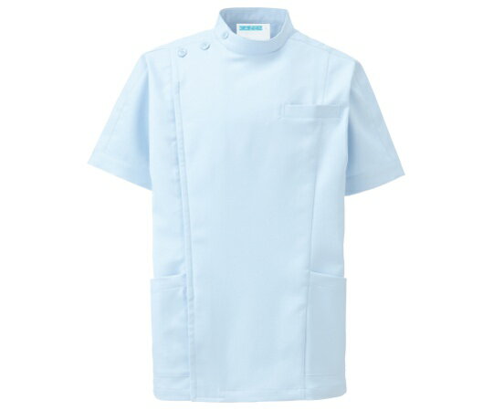 KAZEN メンズジャケット半袖 サックス M 253-21 M 1枚