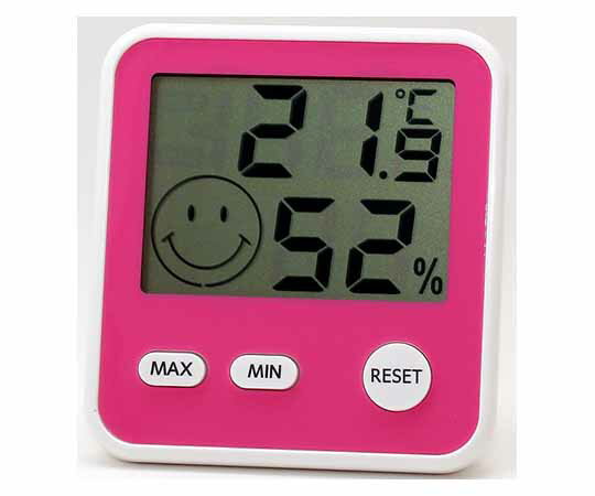 エンペックス気象計 おうちルーム デジタルmidi温湿度計 ピンク TD-8415 1個