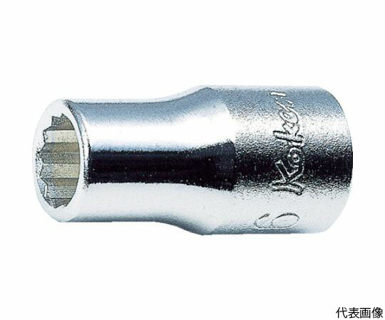 山下工業研究所 12角ソケット　対辺12　差込角6.35　全長22 2405M-12 1個