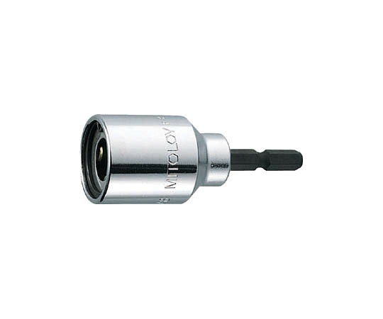 ミトロイ（水戸工機） 全ネジソケット　5／16 EZN516 1個●全ねじボルト専用。全ねじボルトをくわえて回します。●回転させると全ネジ部をロック止まると解除するオートロック機構です。●6角シャンク部(6.35mm)は圧入式で強力です。●全ねじボルト専用。全ねじボルトをくわえて回します。●回転させると全ネジ部をロック止まると解除するオートロック機構です。●6角シャンク部(6.35mm)は圧入式で強力です。●作業における全ネジボルトの締めゆるめ用です。●全長(mm)：70●軸寸法(mm)：6.35●適用ねじ径：W5/16●φD(mm)：23●材質：ソケット部/クロムバナジウム鋼、シャンク部/オリジナル特殊鋼●コード番号：817-4817