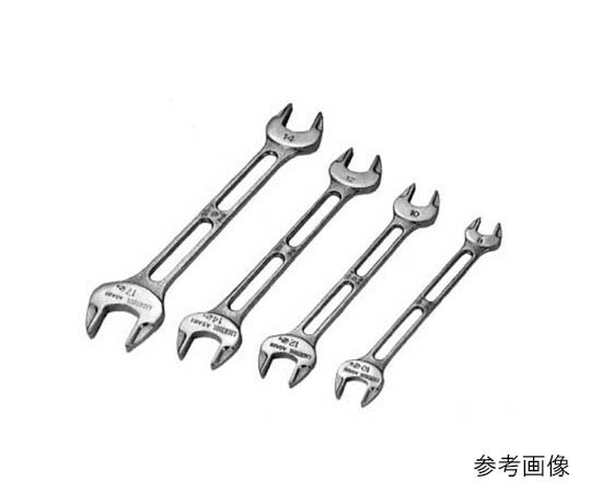 旭金属工業 ライツールやり形両口スパナ22mm×24mm LSX2224 1本