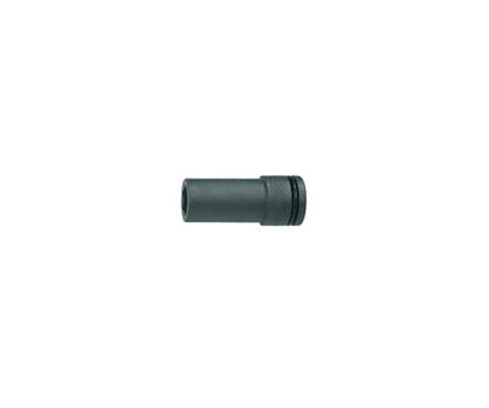 ミトロイ（水戸工機） 3／4　インパクトレンチ用　ソケット　ロング　17mm P6L17 1個●差込角19.0mmインパクトレンチ用です。●ロングタイプです。●作業におけるボルト・ナットの締め・ゆるめ用です。●対辺寸法(mm)：17●差込角(mm)：19.0●全長(mm)：100●材質：クロムバナジウム鋼●コード番号：817-4194