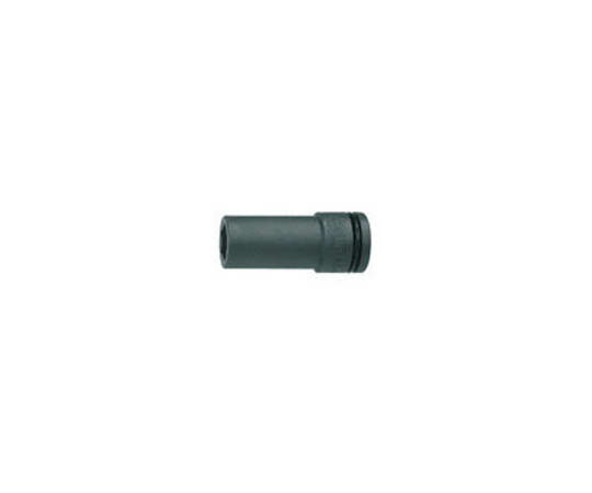 ミトロイ（水戸工機） 3／4　インパクトレンチ用　ソケット　ロング　21mm P6L21 1個●差込角19.0mmインパクトレンチ用です。●ロングタイプです。●作業におけるボルト・ナットの締め・ゆるめ用です。●対辺寸法(mm)：21●差込角(mm)：19.0●全長(mm)：100●材質：クロムバナジウム鋼●コード番号：817-4197