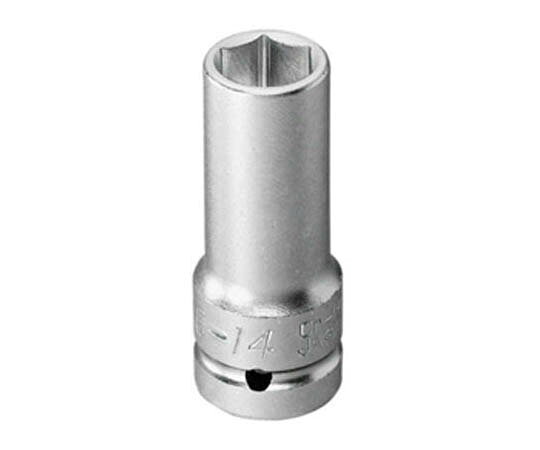 旭金属工業 インパクトレンチ用ロングソケット12．7□×17mm USL0417 1個●ピン.Oリングで固定しますのでソケットの脱着を防ぎます。●狭い箇所にも使用しやすいロングタイプです。●六角ボルト・ナットの締結作業。●対辺寸法(mm)：17●差込角(mm)：12.7●全長(mm)：60●JIS表示認定工場製●材質：材質/SCM435、表面処理/クロムメッキ●コード番号：816-5624