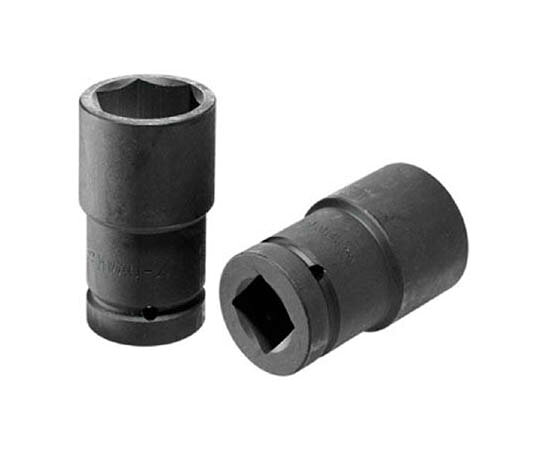 旭金属工業 インパクトレンチ用ロングソケット25．4□×46mm USL0846 1個●ピン.Oリングで固定しますのでソケットの脱着を防ぎます。●狭い箇所にも使用しやすいロングタイプです。●六角ボルト・ナットの締結作業。●対辺寸法(mm)：46●差込角(mm)：25.4●全長(mm)：100●JIS表示認定工場製●材質：材質/SCM435、表面処理/カチオン電着塗装●コード番号：816-5661