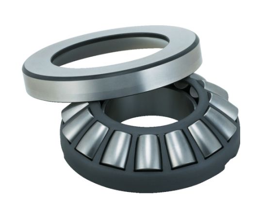 NTN 自動調心ころ軸受　内輪径90mm　外輪径190mm　幅60mm 29418E 1個●調心性があり、軸心の狂いを自動的に調整できます。●調心性を求められる用途に。●内輪径（mm）：90●外輪径（mm）：190●幅（mm）：60●シール：なし●使用温度範囲（℃）：-25〜200●精度等級：JIS B 1514 0級●使用温度範囲：-25〜200℃●材質／仕上：高炭素クロム軸受鋼●原産国：日本●コード番号：819-6472